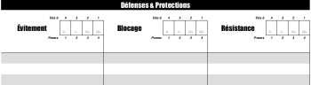  Morceau de fiche pour Défense & Protection